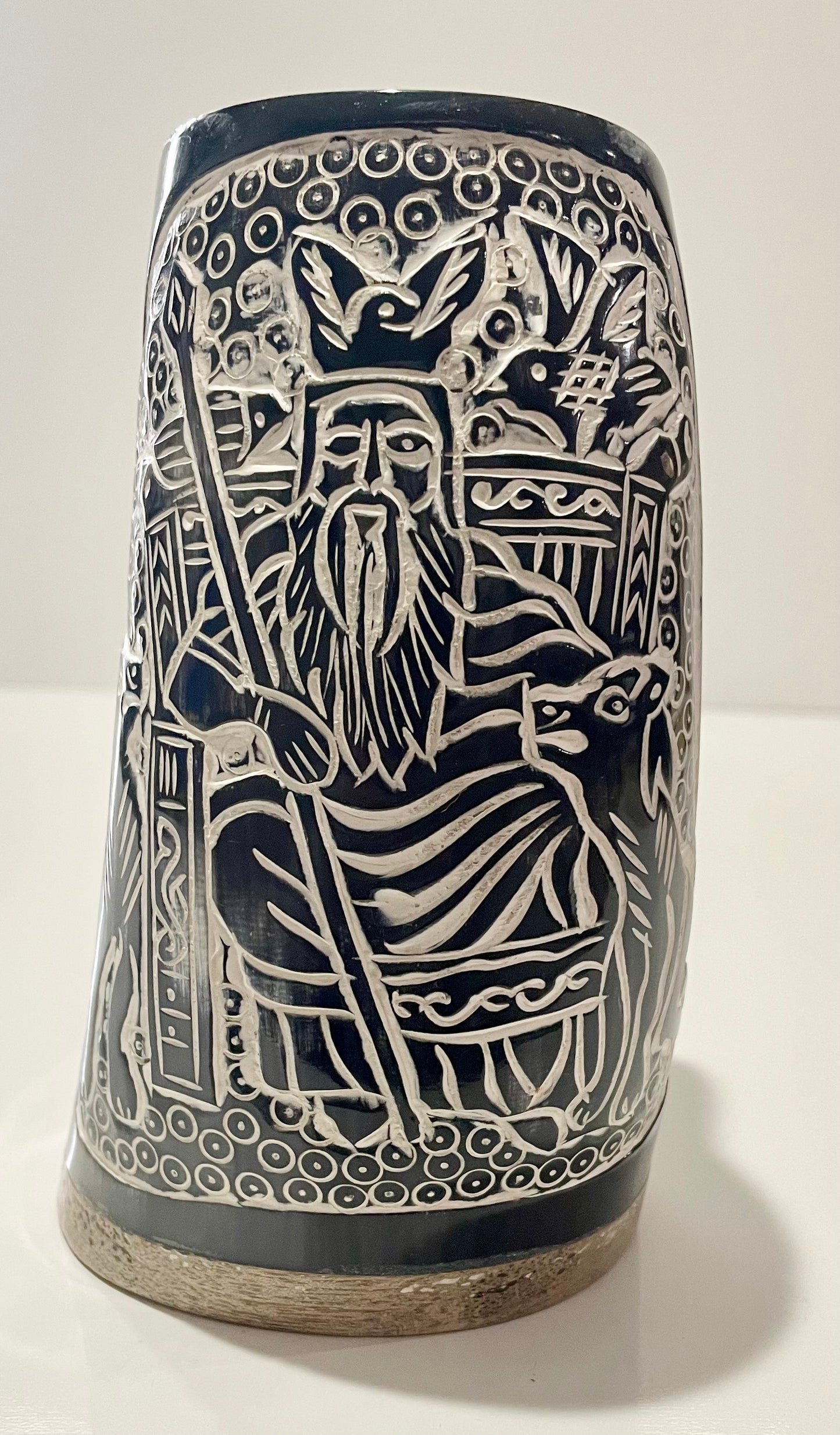 Nordic Viking Buffalo Horn Mugs