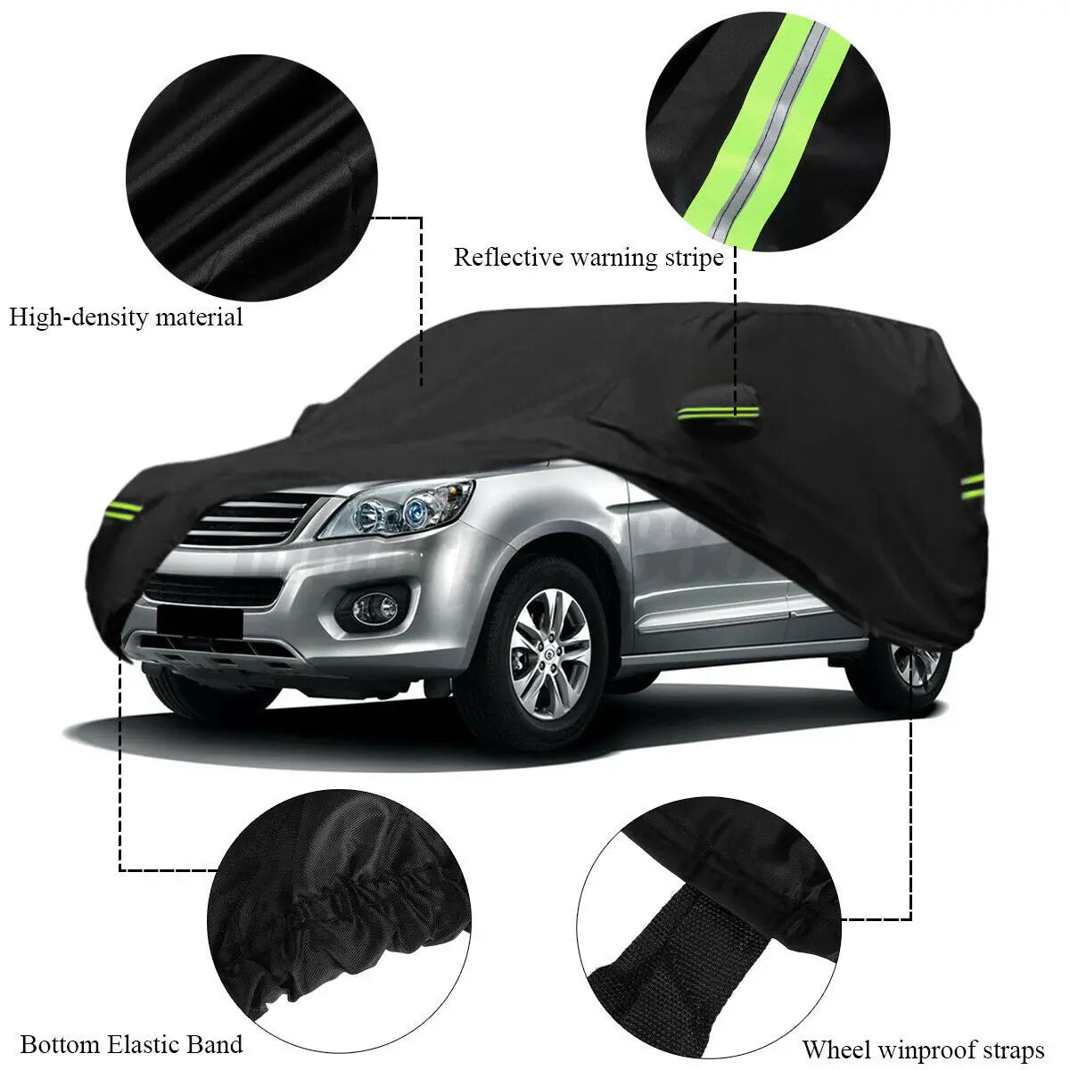 Car Covers Outdoor Waterproof Sun Rain Snow Protection