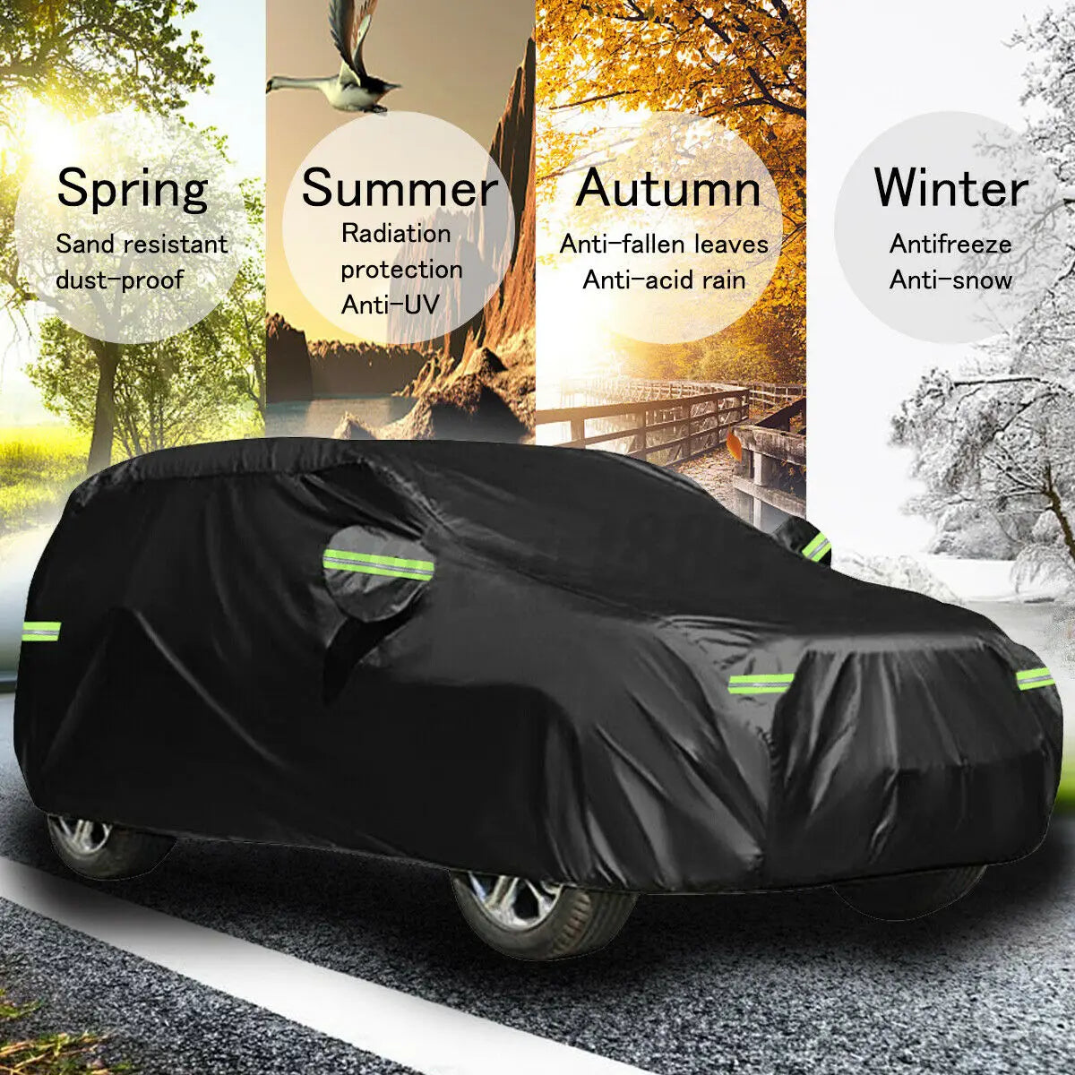 Car Covers Outdoor Waterproof Sun Rain Snow Protection